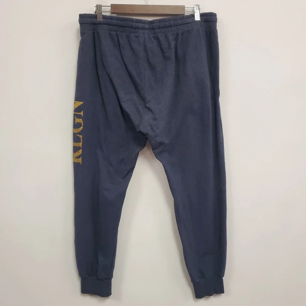 True Religion Mens‎ Spellout Joggers Size XL Gray Athleisure Workout Gym Fitness
